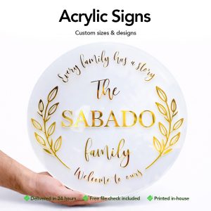 Luxury Acrylic Signs for Salons & Clinics