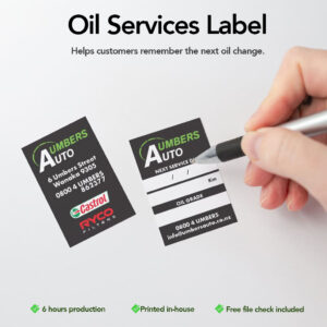 Oil Services Labels